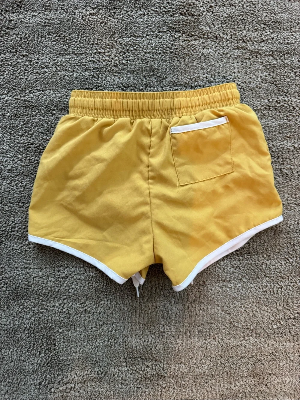 Yellow Toddlers Swim trunks- Drawstring shorts